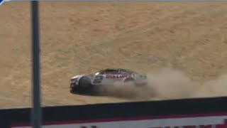 STAGE 2 RESTART AUSTIN CINDRIC GETS SOME AIR - 2024 TOYOTA SAVE MART 350 NASCAR CUP SERIES SONOMA