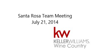 Santa Rosa Team Meeting July 21, 2014