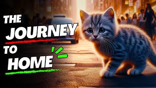 The Lost Kitten's Brave Adventure😺❤️🔥#cat #cute #ai #catlover #catvideos #cutecat #aiimages #aicat