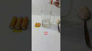 Salt Water VS Battery। Simple Science Experiment #shorts