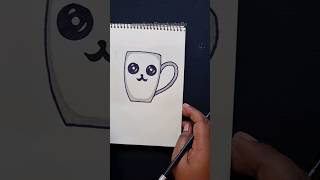 Cute coffee mug drawing.... #shorts #short #pencildrawing #shortsviral #art #artwork