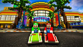 Mario Kart in Minecraft Coconut Mall! [17]