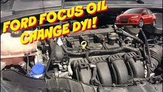 Ford Focus Oil Change DYI - How To Change Your Engine Oil