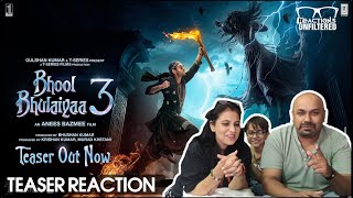 Bhool Bhulaiyaa 3 (Teaser): Kartik Aaryan, Vidya Balan, Triptii | Reaction |@reactionsunfiltered