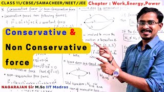 #3 Conservative & Non Conservative force | Work done |Class 11 CBSE NCERT NEET Jee Mains Tamil