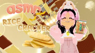 🎙️roblox ASMR 🥠Rice Crackers 🍙~ *EXTRA CRUNCHY Mouth Sounds