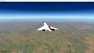 X-Plane 11.34 r1 - Concorde FXP v1.01new - From Gibraltar (LXGB) to Barcelona (LEBL)