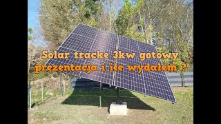 Buduję solar tracker 3KW cześć 6 Tracker gotowy jak wygląda ile wydałem i jakich części użyłem