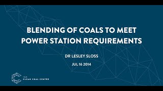 Blending of coals to meet power station requirements | IEACCC Webinars