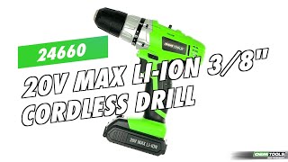 OEMTOOLS 24660 20V Max Li-Ion 3/8" Cordless Drill