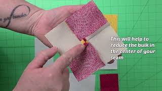 How to make a Frayed Four Patch Quilt Block