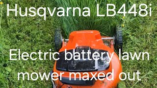 Husqvarna LB448i max grass test