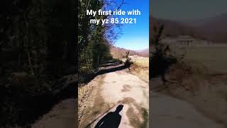 My first ride with my Yamaha yz 85 2021