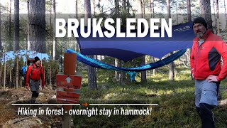 BRUKSLEDEN, Sweden 2022 – hike, overnight stay in hammock/tarp. Unboxing Primus Express stove set.