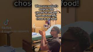 NPO prior to surgery or eat that fish plate and get canceled😆 #Naptural_RN #ORNURSE