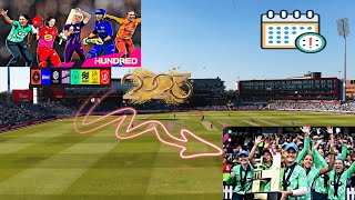 The Women's Hundred league 2023 full schedule |100 balls tournament ||Cricket World