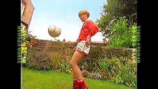 Soccer boy in short shorts