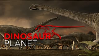 Dinosaur Planet Intro in a style of Planet Dinosaur