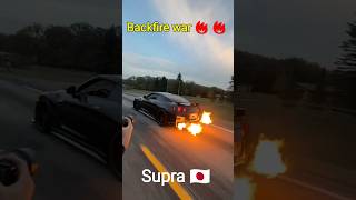 Gtr vs lamborghini vs mazda rx7 vs supra mk4 backfire war #supra #Gtr #Lambogini #mazda 🔥🔥❤️🤩🤩🇯🇵🇯🇵