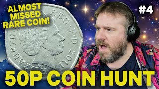 Coin Hunt Thrill: Nearly Missing a Rare Find in a £250 Bag of 50p Coins - Part 4 #coinhunt