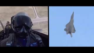 Впервые. F-22a Raptor. Видео из кабины от летчиков пилотажной группы