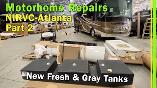 NIRVC-Atlanta | Motorhome Gray Water Tank Replacement-National Indoor RV Center Service Review-EP287