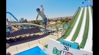 HUGE waterslide in Mexico - Slip N' Fly Tijuana