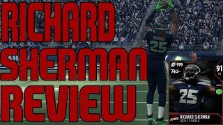 91 MOST FEARED RICHARD SHERMAN REVIEW | MADDEN 18 ULTIMATE TEAM PLAYER REVIEW