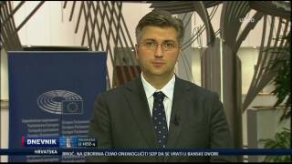 Andrej Plenković za NOVU TV o kandidaturi za predsjednika HDZ-a - 21.6.2016. - 26.6.2016.