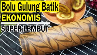 Resep Bolu Gulung Batik Ekonomis - SUPER LEMBUT DAN ENAK