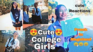 🥰Cute College Girls Reaction/Giving Pen ✒ to college exam students#nagaland @KmyNagaChannel