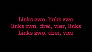 Rammstein - Links 2 3 4 (Lyrics)