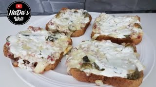 Flammkuchen Toast Rezept | Flammkuchen schnell selber machen | NaDas Welt