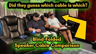 Blind Folded Speaker Cable Comparison