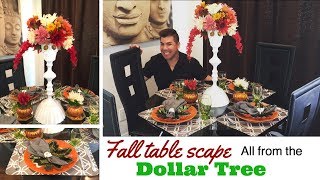 Fall/thanksgiving table scape collab