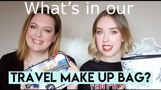 What's In Our Travel Make Up Bag? | Elle and Mimi