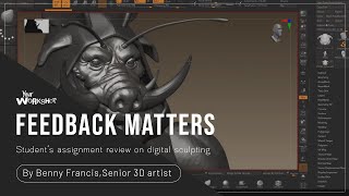 Live feedback on student's sculpt by Benny Francis