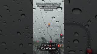 Rain on Window Sound Effect. Free Copyright SOUND EFFECTS | SoundME #shorts