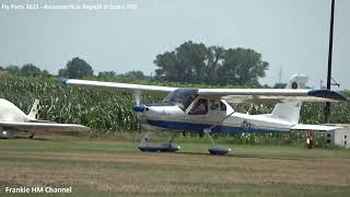 Tecnam P92 landing and take off