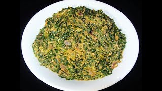 Jinsi Ya Kupika Mchicha Wa Nazi Na Karanga {Spinach Recipe}