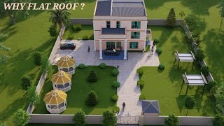 Save Cost of roofing with modern flat roof