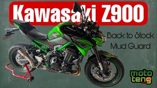 Reinstalling stock mud guard of my Kawasaki Z900 | Ride to TamBIKE