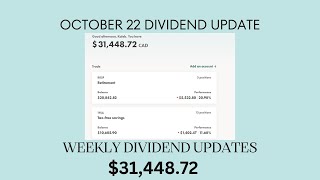 Weekly dividend investment portfolio update