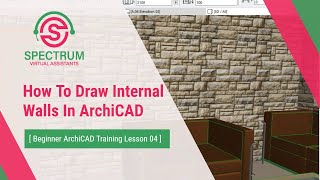 How To Draw Internal Walls In ArchiCAD Tutorial