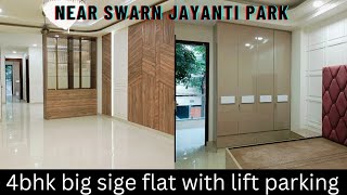 4bhk big sige separate drawing dining area with lift covered parking indirapuram ☎️ 8851646579