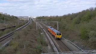 Trains at Clifton Road Footbridge