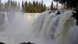 Incredible waterfall in Sweden