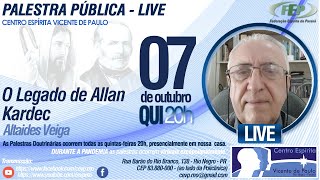 O Legado de Allan Kardec - LIVE - 07 de Outubro - 20h