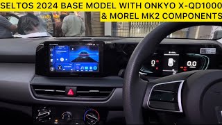 Onkyo X-qd1000 installed in seltos 2024 base model with morel mk2 components