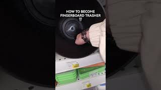 JUST LITERALLY FINGERBOARD AT THE TRASH JUST KIDDING 🤣🛹✌️#fingerboard